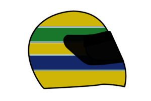 Ayrton Senna racing helmet