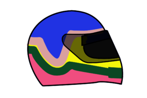 Jaques Villeneuve racing helmet