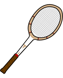 Arthur Ashe tennis racket