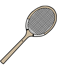 Henri Cochet tennis racket