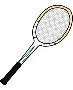 Manuel Santana tennis racket