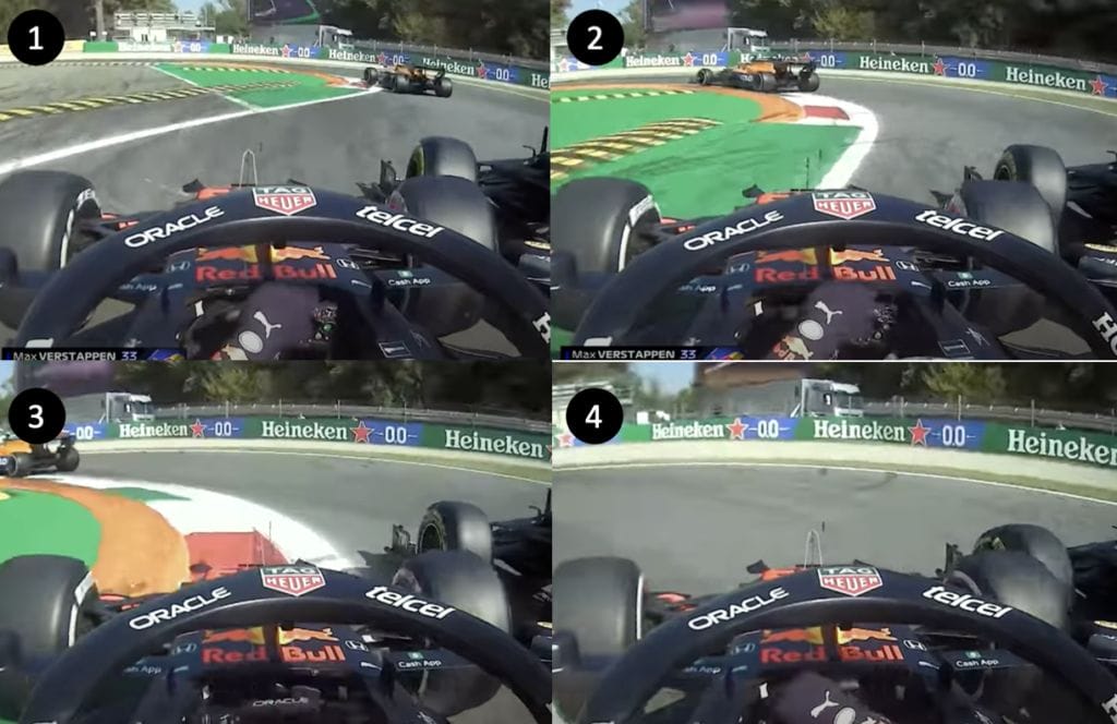 Monza F1 Crash Verstappen onboard