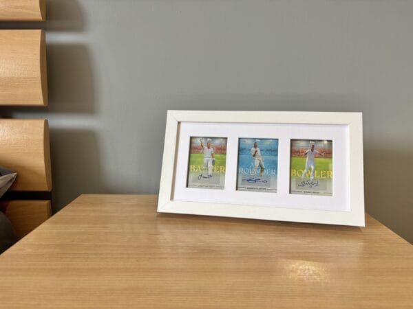 England Cricket Memorabilia, Trott, Broad & Flintoff Autographs