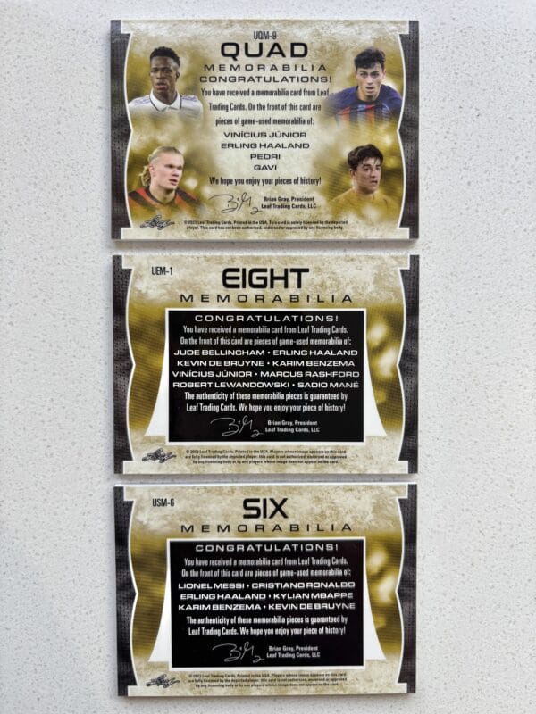 Football Memorabilia, Ultimate Relics