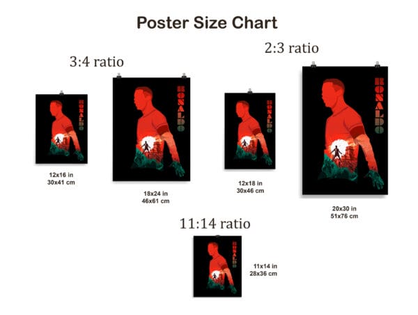Ronaldo Silhouette Poster, Siu Celebration