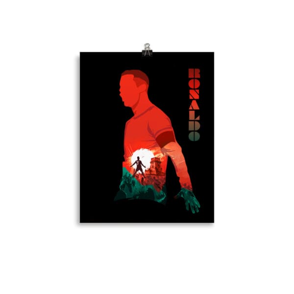 Ronaldo Silhouette Poster, Siu Celebration