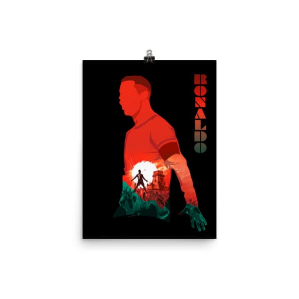 Ronaldo Silhouette Poster, Siu Celebration