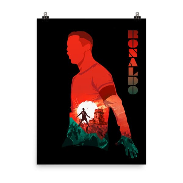 Ronaldo Silhouette Poster, Siu Celebration