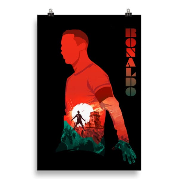 Ronaldo Silhouette Poster, Siu Celebration