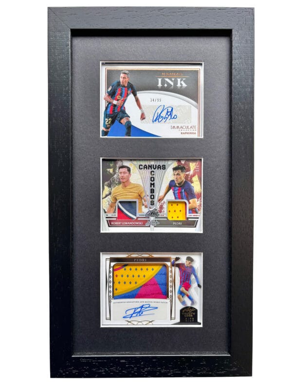 FC Barcelona Player Memorabilia Display, Autographs & Relics