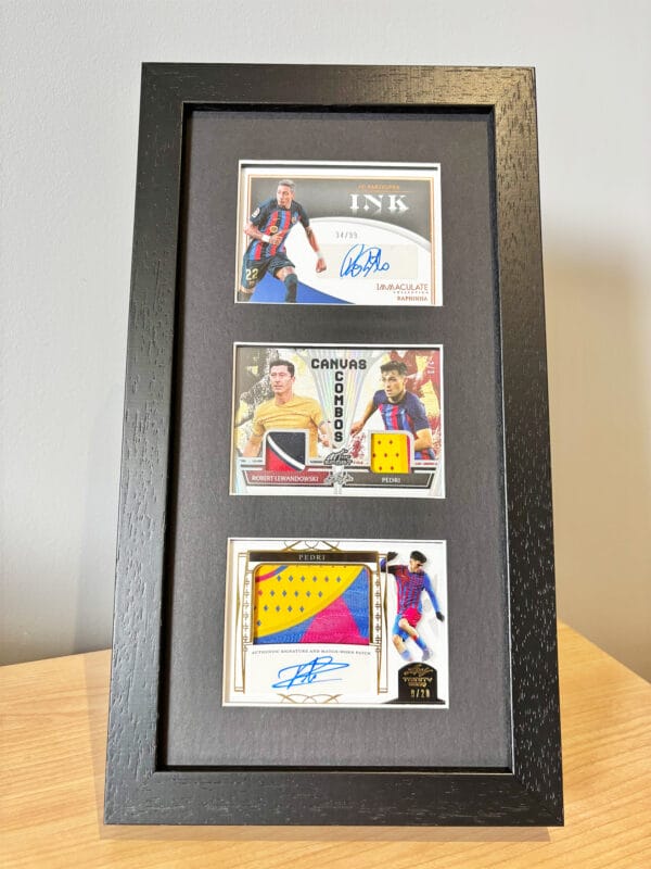 FC Barcelona Player Memorabilia Display, Autographs & Relics