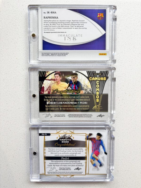 FC Barcelona Player Memorabilia Display, Autographs & Relics