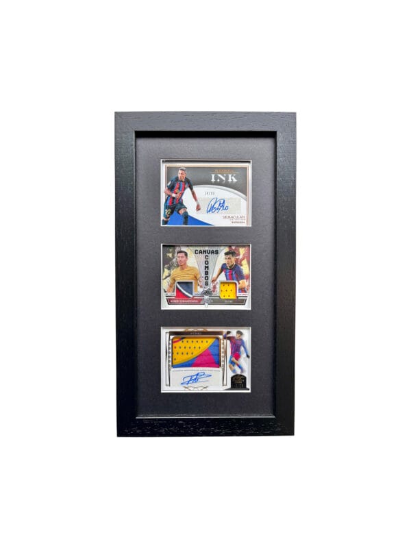 FC Barcelona Player Memorabilia Display, Autographs & Relics