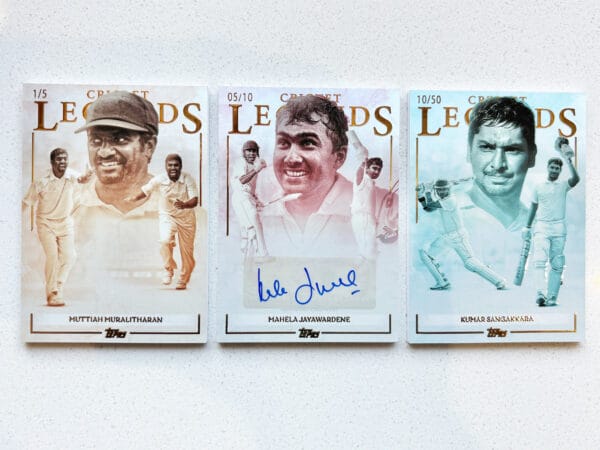 Cricket Legends Memorabilia, Muralithharan, Jayawardene & Sangakkara