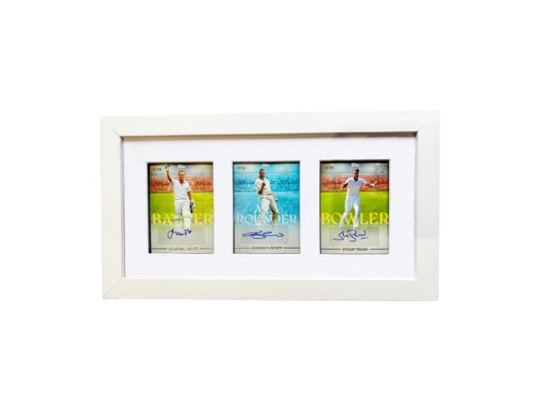 England Cricket Memorabilia, Trott, Broad & Flintoff Autographs