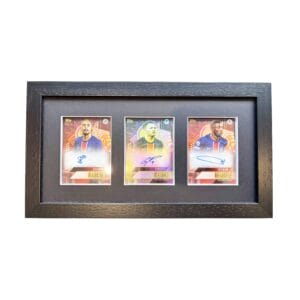 PSG Memorabilia Display, Barcola, Ramos & Dembele Autographs