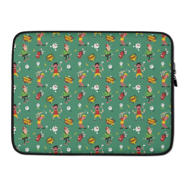 Angry Golfer Laptop Case