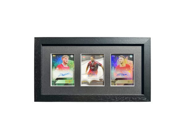 Liverpool Memorabilia Display, Elliott, Alonso & Jota Autographs