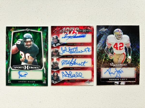 NFL Memorabilia Display, Multi Autographs