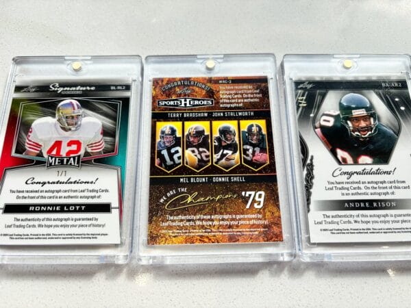 NFL Memorabilia Display, Multi Autographs