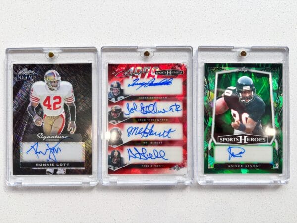 NFL Memorabilia Display, Multi Autographs